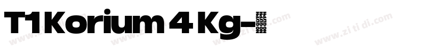 T1 Korium 4 Kg字体转换